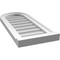 Ekena Millwork Round Top Surface Mount PVC Gable Vent w/ 2"W x 2"P Brickmould Sill Frame, 12"W x 28"H GVPRT12X2803SN - alternate 4